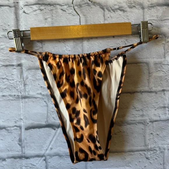We Are HAH Never Worn Animal Print High Raise Ultra Cheeky Bikini Bottom Large - Picture 2 of 8